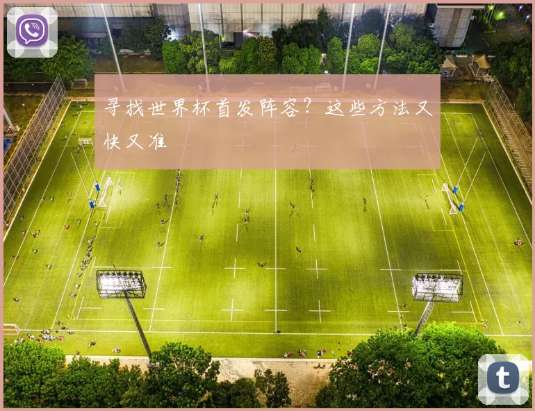 寻找世界杯首发阵容？这些方法又快又准